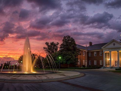 The Fountain & Stockwell Administration Building at USC Upstate